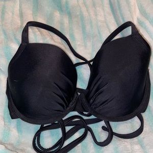 Strappy Black Bikini Top